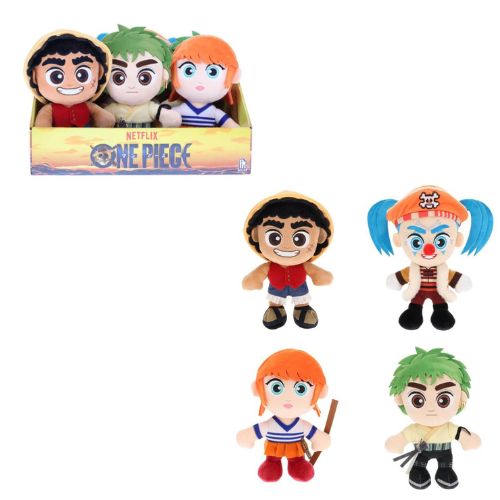 (Mis 2) ONE PIECE Peluche 19cm In espo da 9pz 4ass…x9